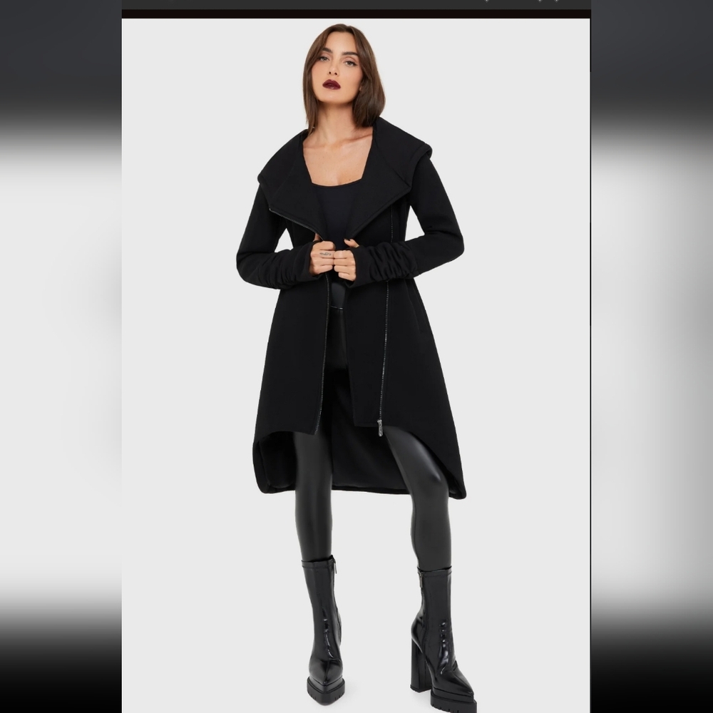 Killstar Black Hooded Coat
